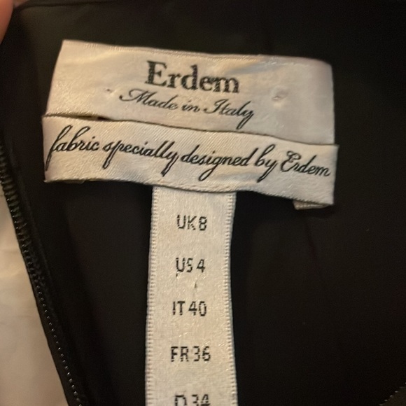 Erdem Floral Print Silk Dress Size 4 - Picture 6 of 7